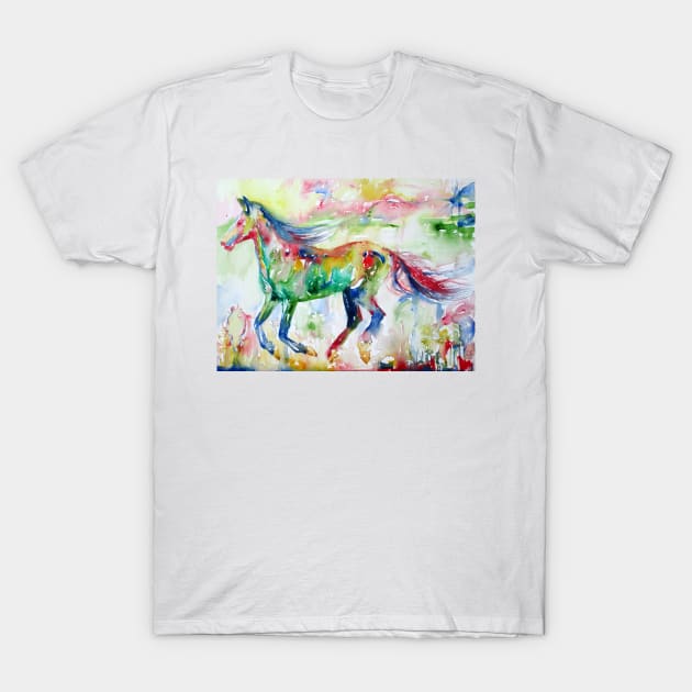 WATERCOLOR HORSE .2 T-Shirt by lautir